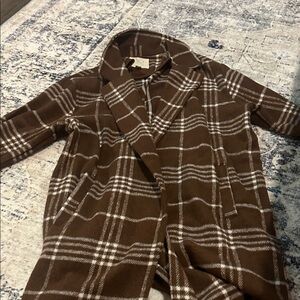 Thread & Supply Brown Plaid Jacket
